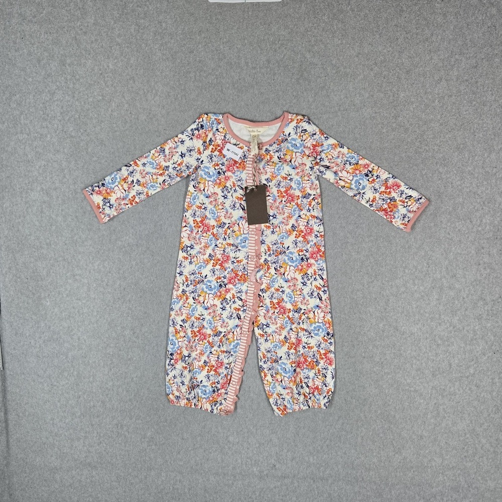 Matilda Jane Girls Sleepwear 18-24M Multicolor One-Piece Pajamas Floral NWT